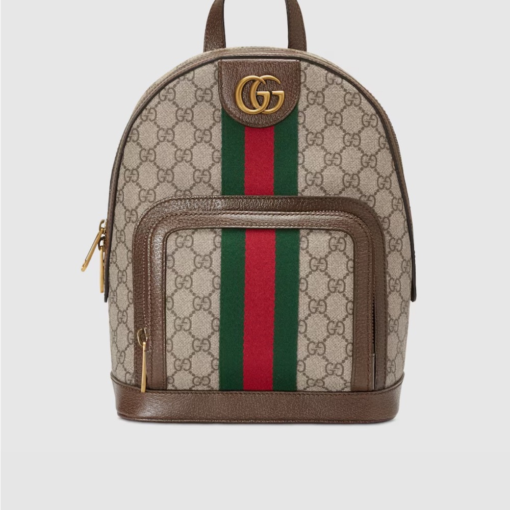 Gucci Beige and Brown Backpack